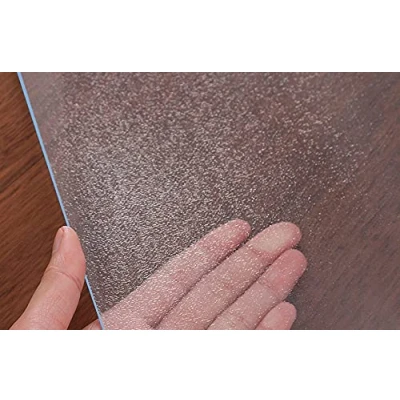 Image of Clear/Frosted Writing Desk Pad Transparent PVC Mat Soft Table Protector Cover,Waterproof Oil Proof Blotter Office Laptop Mouse