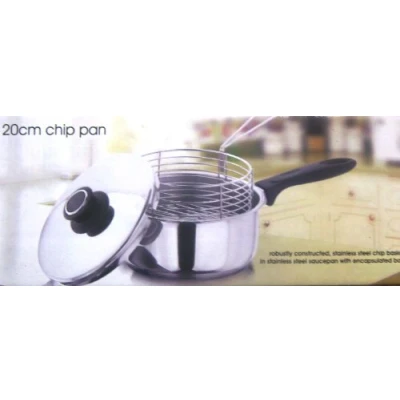 Image of Vinod 20cm Chip Fries Fryer Pan with Fry Basket