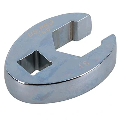 Image of AB Tools 18mm Crowfoot Wrench 3/8&quot; Drive Crows Feet Spanner for Torque Wrenches