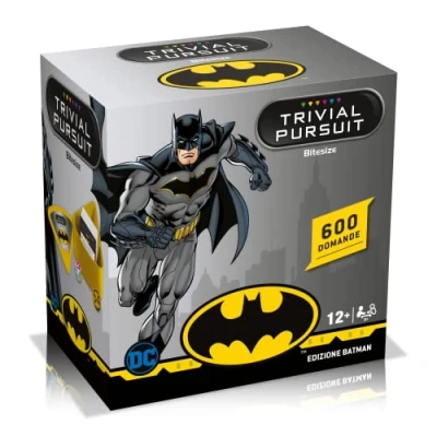 Image of Trivial Puruit Winning Moves Batman Pursuit Bitesize Italian Edition Fun Question Game for All Natman Fans 12 Years +