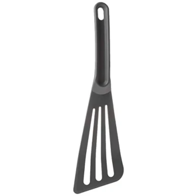 Image of Mercer Culinary M35110GY Hell&#039;s Tools Hi Heat 12 x 3.5 Inch Slotted Spatula, Gray, Fabric, 3 1/2
