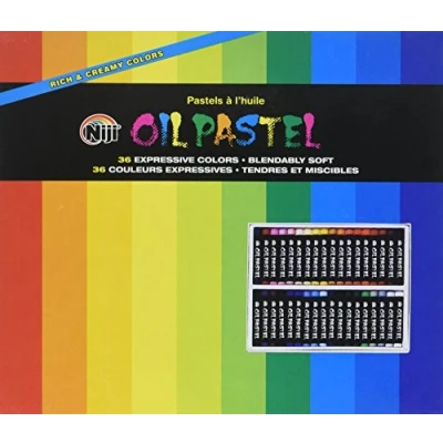 Image of Yasutomo Niji Oil Pastel Set 36 Colors, Assorted, Pack