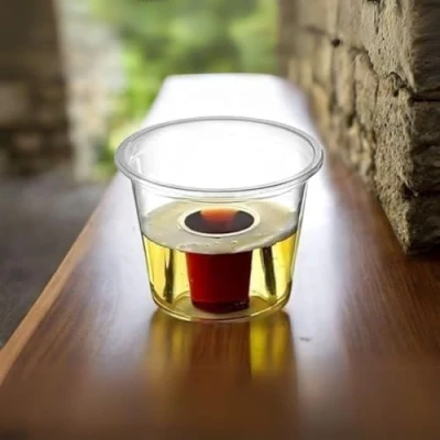 Image of Hotpack Bomb Shot UKCA Marked 100ml PP Clear Cup 25ml Shot, 1000 Pieces 50PCS X 20 Pack