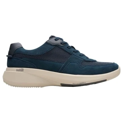 Image of Clarks Men&#039;s Lehman Race Sneaker, Navy Combi, 10 UK