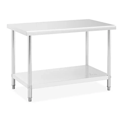 Image of Royal Catering RCAT 120/70 NW Stainless Steel Table (120 x 70 cm, 115 kg Capacity)