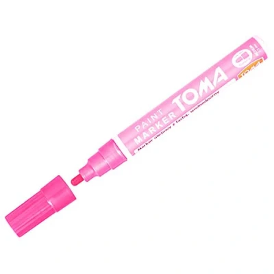 Image of SolaDirect Marker Pen Universal Waterproof Permanent Oil Based Paint for Car Tyres, Arts &amp; Crafts (Pink)