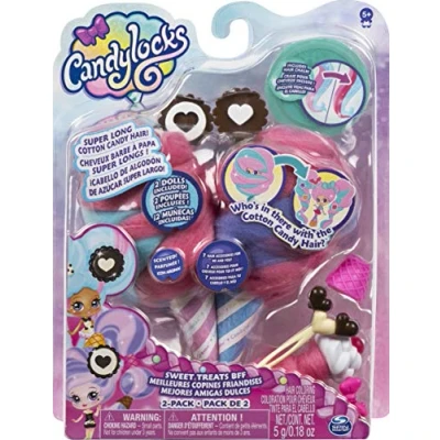 Image of Candylocks Sweet Treats BFF 2 Pack, Cora Crème and Charli Chip, Scented Collectible Dolls with Accessories
