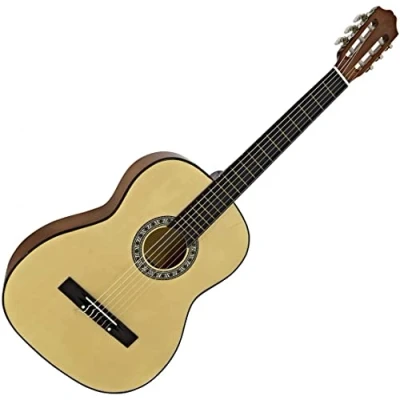 Image of 38 Inch Full Size Acoustic Guitar Cutaway Design Hardwood Finish &amp; Steel Strings (Natural)