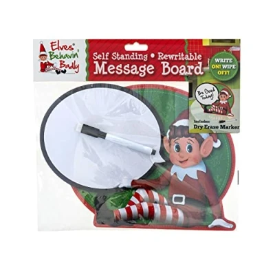 Image of Elves Behaving Badly Rewritable Board Create Naughty Elf Messages, White, One Size