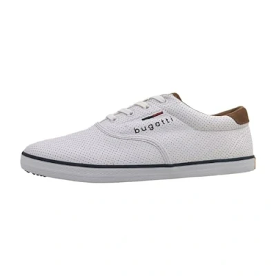 Image of bugatti Casual laceups, Men&#039;s, Size: 10.5, White Synthetics