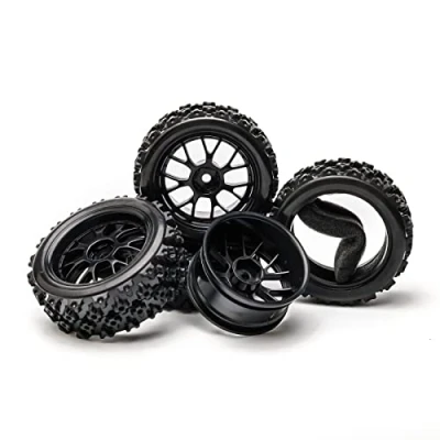 Image of Pxyelec 4PCS RC Car Tires, 1:10 Scale Tires Wheel Rims for Off Road and Drift Cars