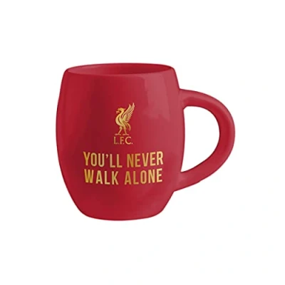 Image of FOCO Premier League Football Liverpool You&#039;ll Never Walk Alone Slogan Tea Tub Mug