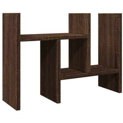 Image of vidaXL Desk Organiser Brown Oak 34.5x15.5x35.5 cm Engineered wood