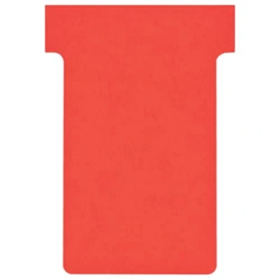 Image of Nobo T Card Size 2 48 x 85mm Red (100 Pack)