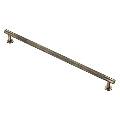Image of Carlisle Brass Knurled Cupboard Pull Handle, Antique Brass, 320mm (FTD700)
