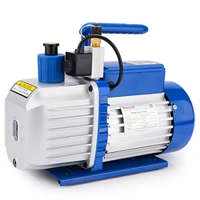 Image of stonylab Rotary Vane Vacuum Pump, 4.5 CFM 10 15 Pa 1/2 HP 2 Stage Compact Pump for HVAC AC Refrigerant Recharging Air Tool