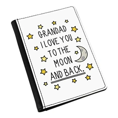 Image of Grandad I Love You to The Moon and Back Passport Holder Cover