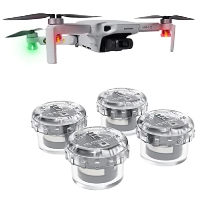 Image of Mini 4K Drone Strobe Light,4Pcs Night Flight for DJI Neo Avata 2 SE 4 Pro 3 Mavic Air 2S Universal Accessories