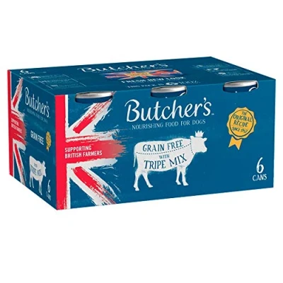 Image of Butcher&#039;s Tripe Dog Food Tins 6x400g