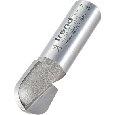Image of Trend Professional Radius Cutter, 8mm Radius, 1/2 Inch Shank, 16mm Cut Diameter &amp; 19.5mm Length, Tungsten Carbide Tipped, 13/1X1/2TC