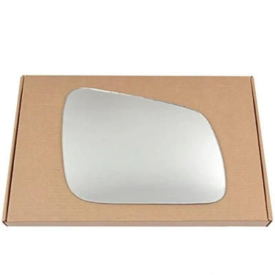 Image of Less4spares Wing Mirror Glass Right Compatible with Mitsubishi Lancer 2007 2016 STICK ON Driver Off Side Convex