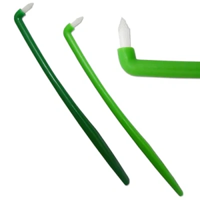 Image of 2 x Slim Firm Interspace Toothbrushes Interdental Orthodontic Braces Teeth
