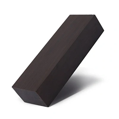 Image of Gorgeri Black Ebony Wood Block Blank Lumber Blanks 12 * 4 2.5 cm DIY Material for Seal Stamps and Bracelets Knife Handles Guitar