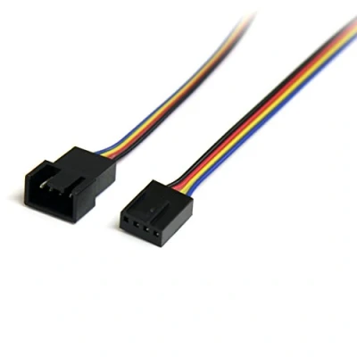 Image of StarTech.com 12in 4 pin Fan power extension cable M/F PWM (M) to (F) (FAN4EXT12)
