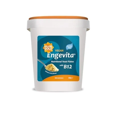 Image of Marigold Health Foods Engevita Nutritional Yeast Flakes with B12 Vegan Gluten Free 650g