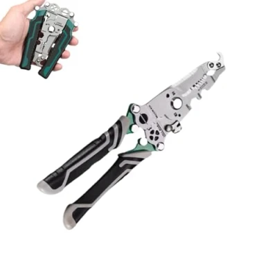 Image of 18 in 1 Foldable Wire Stripper,2024 Upgraded Multifunctional Professional Stripper, Electrician Pliers Tools (1pcs)
