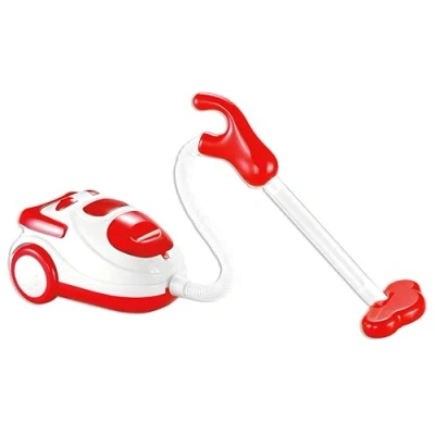 Image of Red &amp; White My First Vacuum Cleaner Girls Pretend Hoover Cleaning Childrens Roleplay Toy for Ages 3 Years+