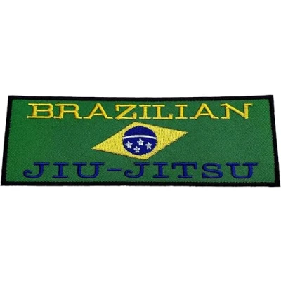 Image of Brazilian Jiu Jitsu Patch (6 Inch) Embroidered Iron/Sew on Badge BJJ Grappling Gi Applique
