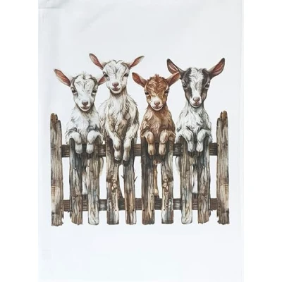 Image of Half a Donkey You get my goat Large Cotton Tea Towel