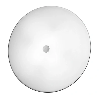 Image of Centro Designer Glass Simple Flush Ceiling Light Antique Brass, 4x E27