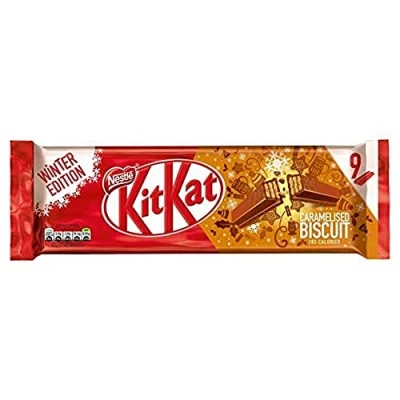 Image of Nestle Kitkat Caramel Milk Chocolate Biscuit, 9 x 20.7g