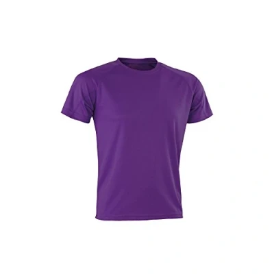 Image of Spiro Adults Unisex Impact Aircool Tee (M) (Purple)