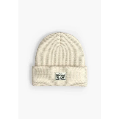 Image of Levi&#039;s Backpatch Beanie Unisex Beanie, Size: One Size, Cream