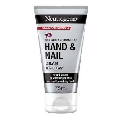Image of Neutrogena Norwegian Formula Hand and Nail Cream (1x 75ml), Nourishing, Intensive Moisturiser with Glycerin, Vitamin E for Healthier, Softer Skin, Lotion to Strengthen Nails Soften Cuticles