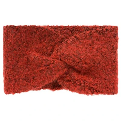 Image of styleBREAKER Women Fine knit headband lightly mottled with twist knots, warm winter hair band woven fabric, 04026052, Colour:Orange