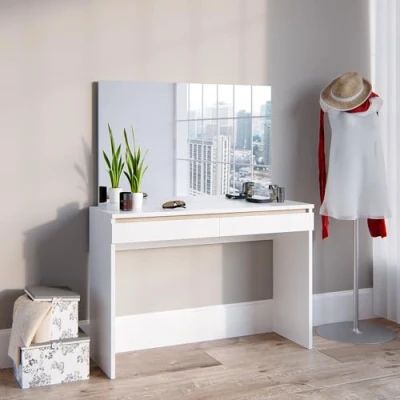 Image of Vicco Vanity Emma, White/Sonoma, 120 cm without mirror