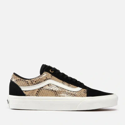 Image of Vans Old Skool Suede and Canvas Blend Trainers UK 3