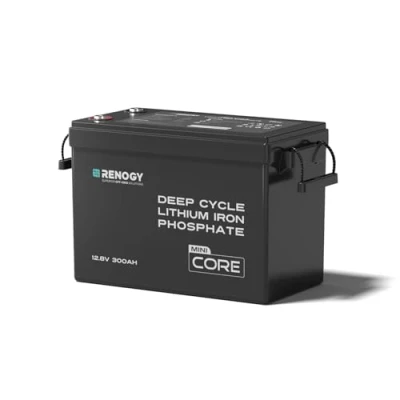 Image of Renogy 300Ah 12V LiFePO4 Lithium Leisure Battery, 5000 Deep Cycles with 3840wh Energy and Built in BMS Protection, for RV, Home Backup, Marine Off Grid Solar Power System