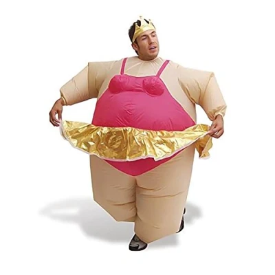 Image of Inflatable Ballerina Fat Suit Fancy Dress Costume Outfit