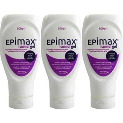 Image of Isomol Moisturising Gel 500g for Eczema, Psoriasis and Dry Skin (3 x 500g)