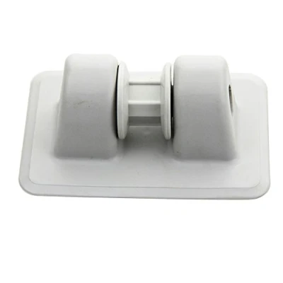 Image of Mangobuy PVC Anchor Tie off Patch Holder Wheel Bow Roller for Boating Inflatable Boats Kayaks Dinghy (Grey)