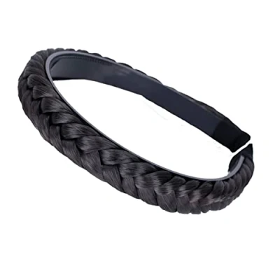 Image of CAISHA Headband Ponytail Braided Hair piece band Accessories Black Brown HHR13