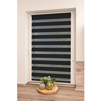 Image of Khome Klemmfix Double Roller Blind, Polyester, red, B30 x H150 cm