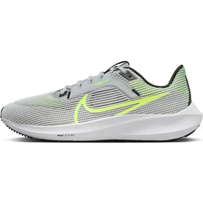 Image of NIKE Men&#039;s Air Zoom Pegasus 40 Sneaker, Wolf Grey/Volt Black White, 13 UK