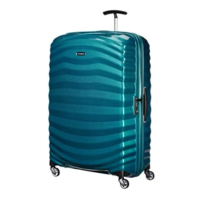 Image of Samsonite Lite Shock Spinner XL Suitcase, 81 cm, 124 Litre,4 Wheels, Blue (Petrol Blue)