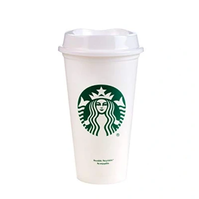 Image of Starbucks Plastic Reusable Travel Cup To Go Coffee (Grande 16 Oz), Garden, Lawn, Maintenance
